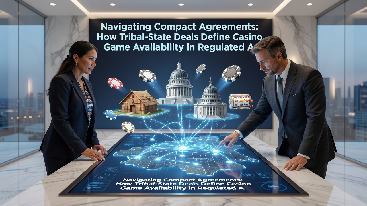 Tribal casino floor with various gaming machines and tables in operation